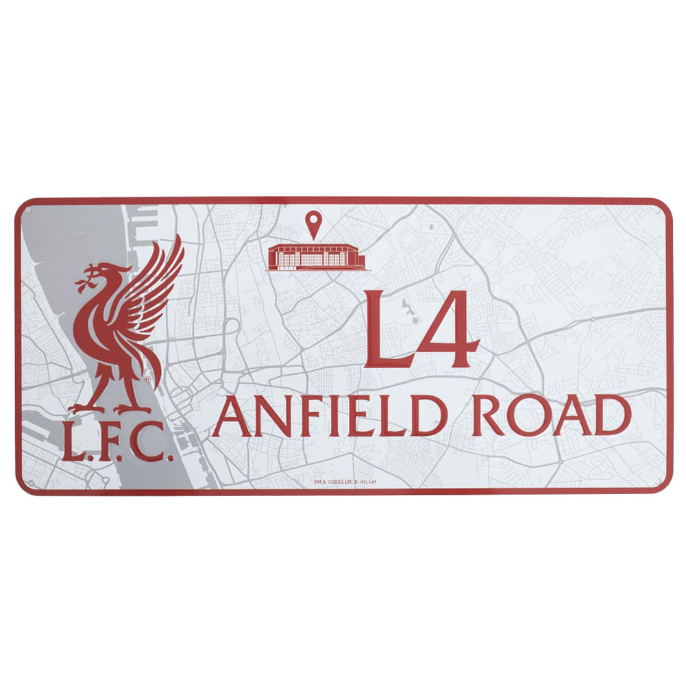 Liverpool FC Metal Route To Anfield Sign