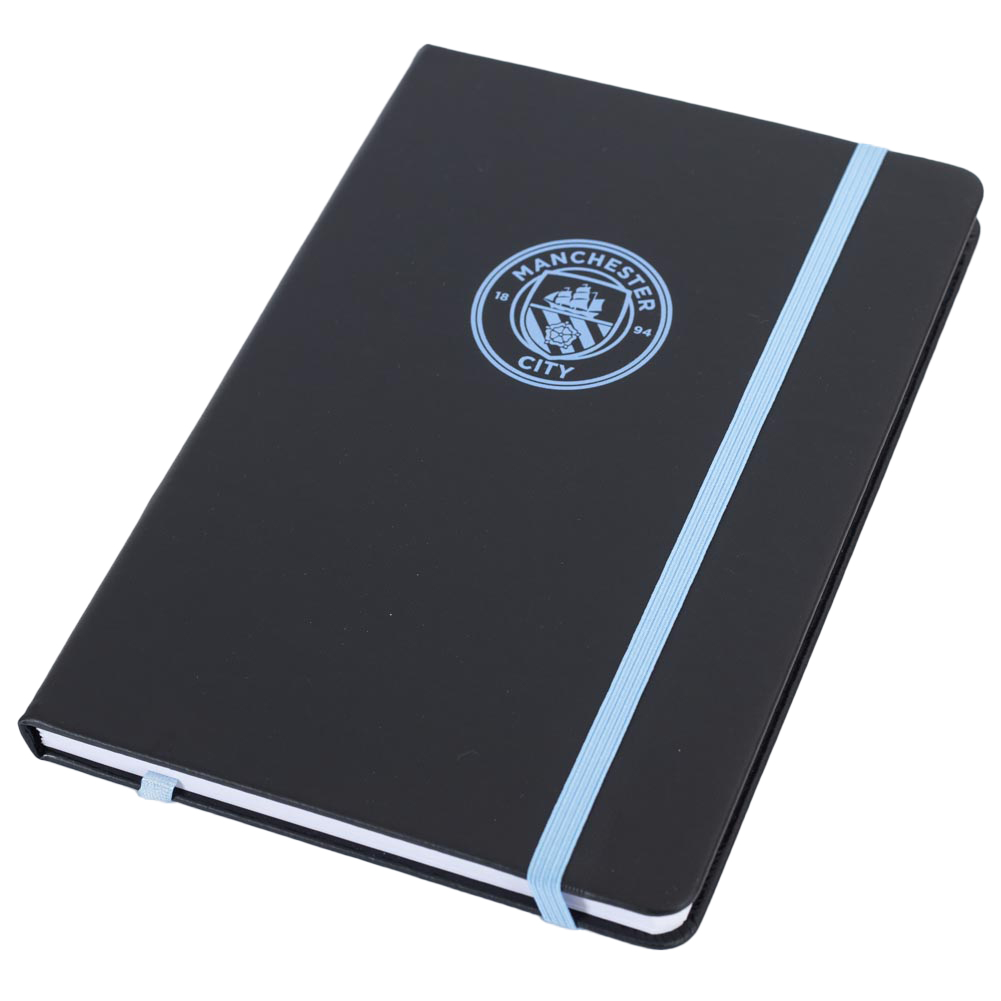 Manchester City FC Classic Faux Leather A5 Notebook