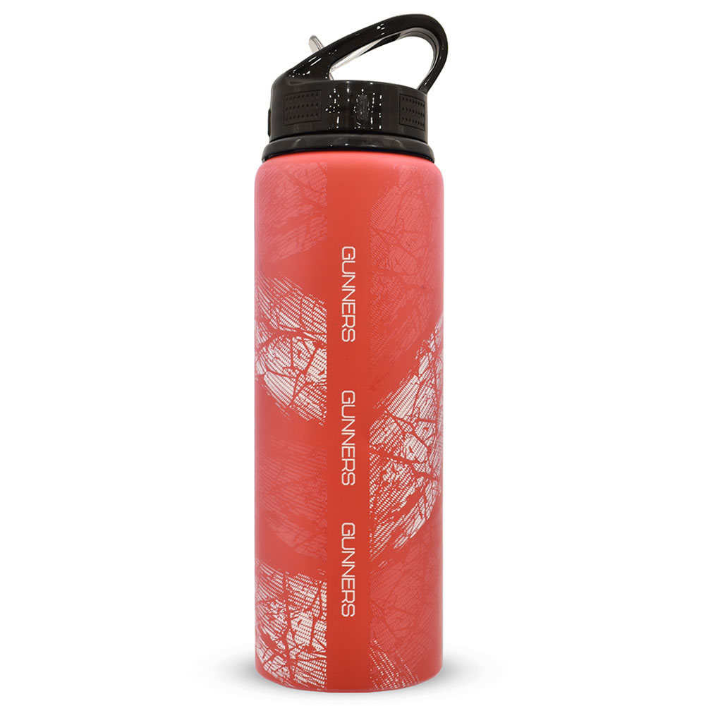 Arsenal FC The Gunners printed aluminium drinks bottle from the football gift store
