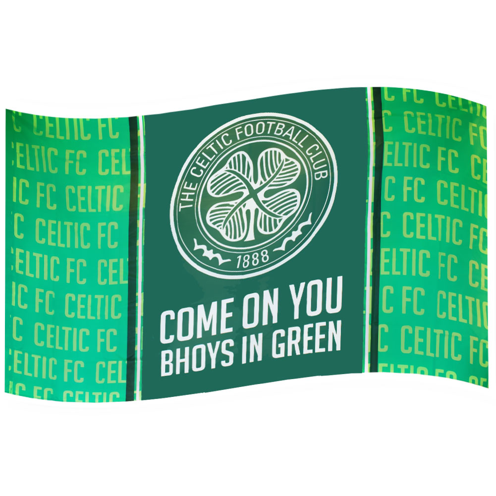 Celtic fc crest 5'x3' flag
