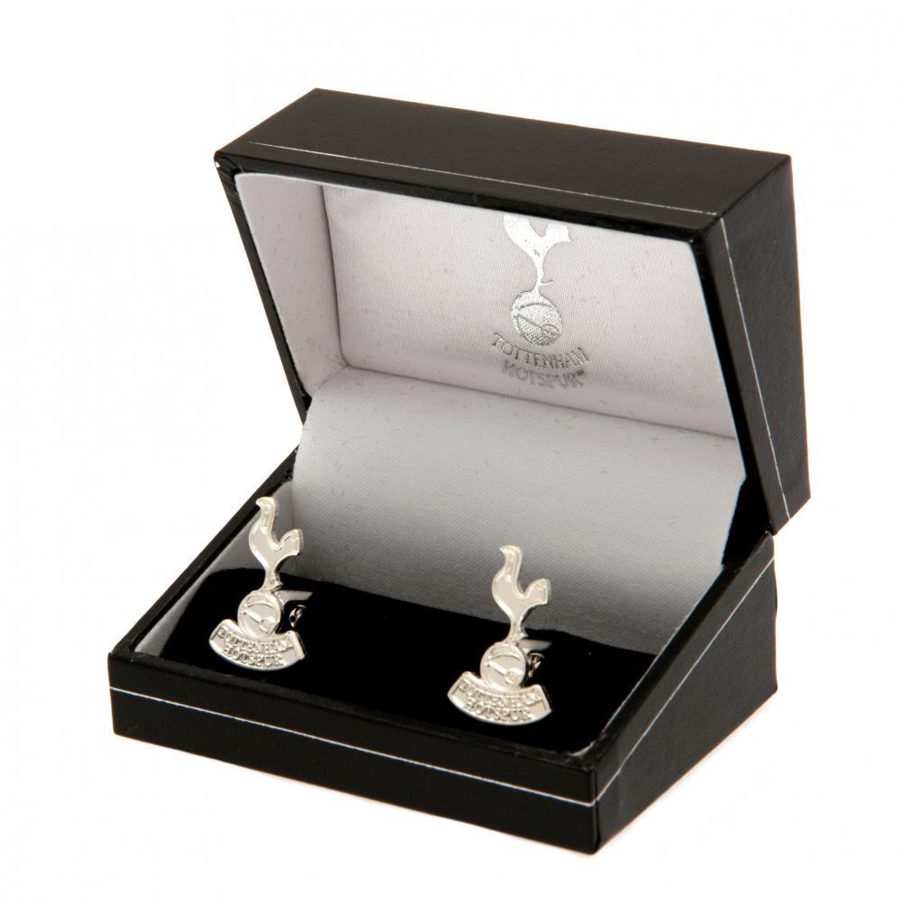 Tottenham Hotspur FC Silver Plated Crest Cufflinks - Image 2