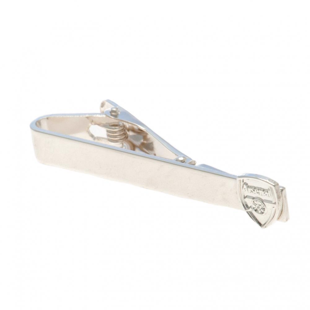 Arsenal FC Silver Plated Crest Tie Slide