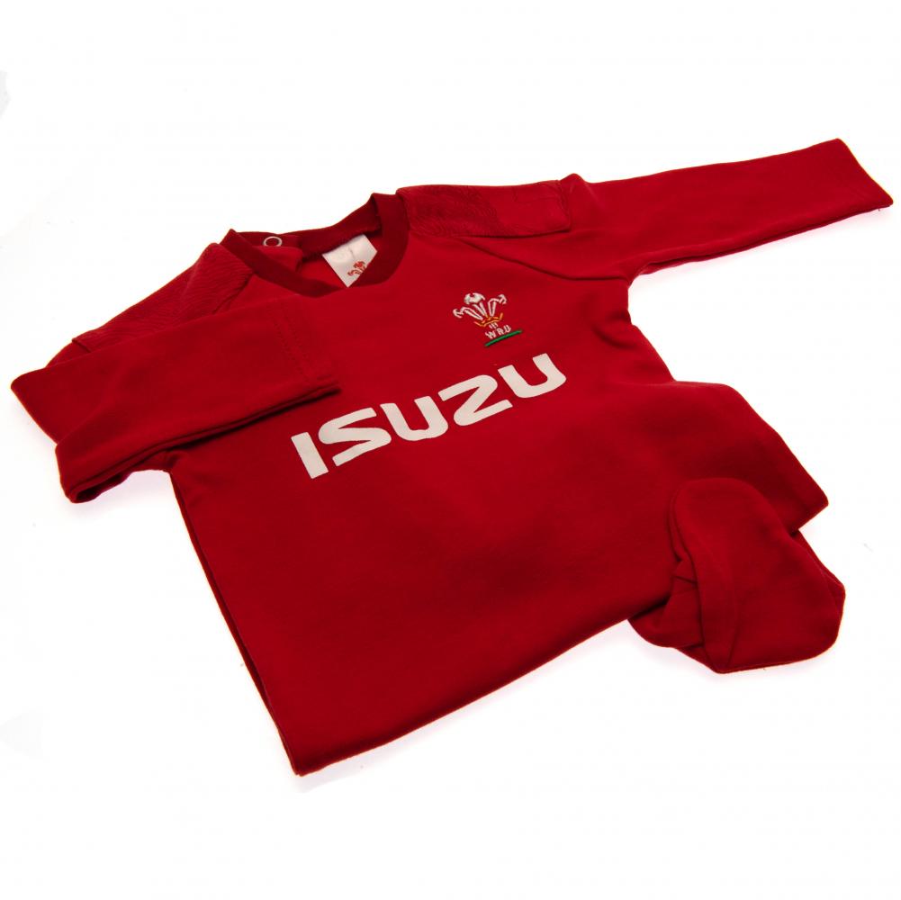 Wales RU 9/12 Months Long Sleeved Home Sleepsuit - Image 2