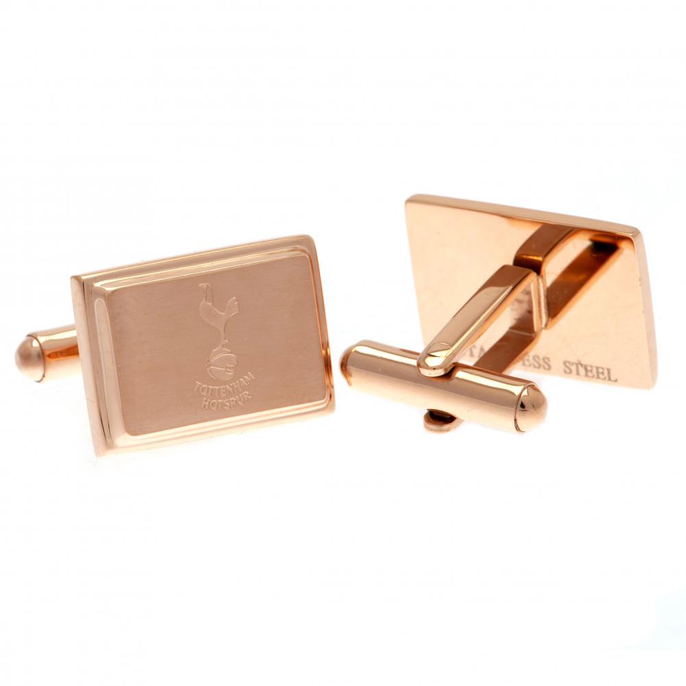 Tottenham Hotspur FC Rose Gold Plated Crest Cufflinks