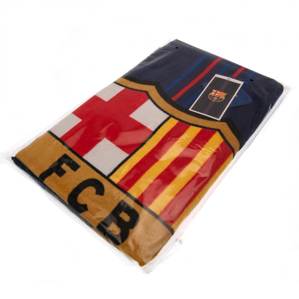 FC Barcelona Crest Navy Beach Towel - Image 3
