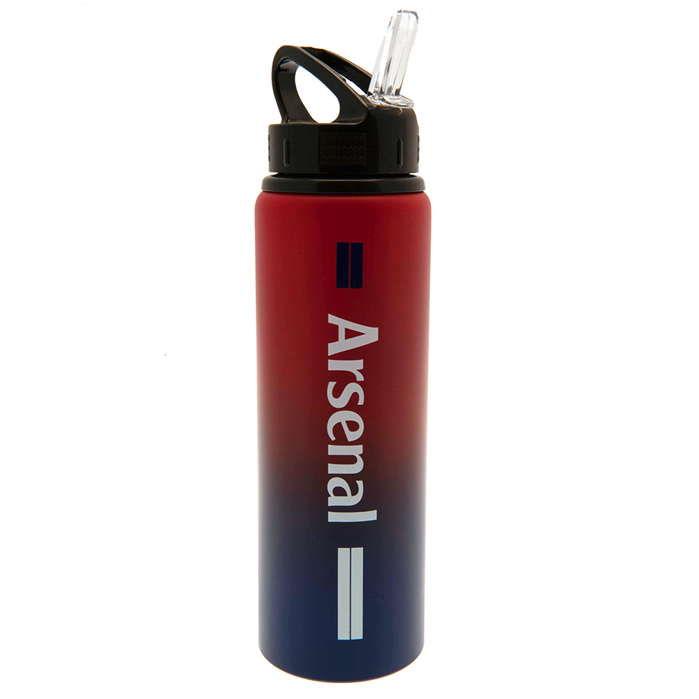 Arsenal FC 750ml Stripe Design Aluminium Drinks Bottle - Image 2