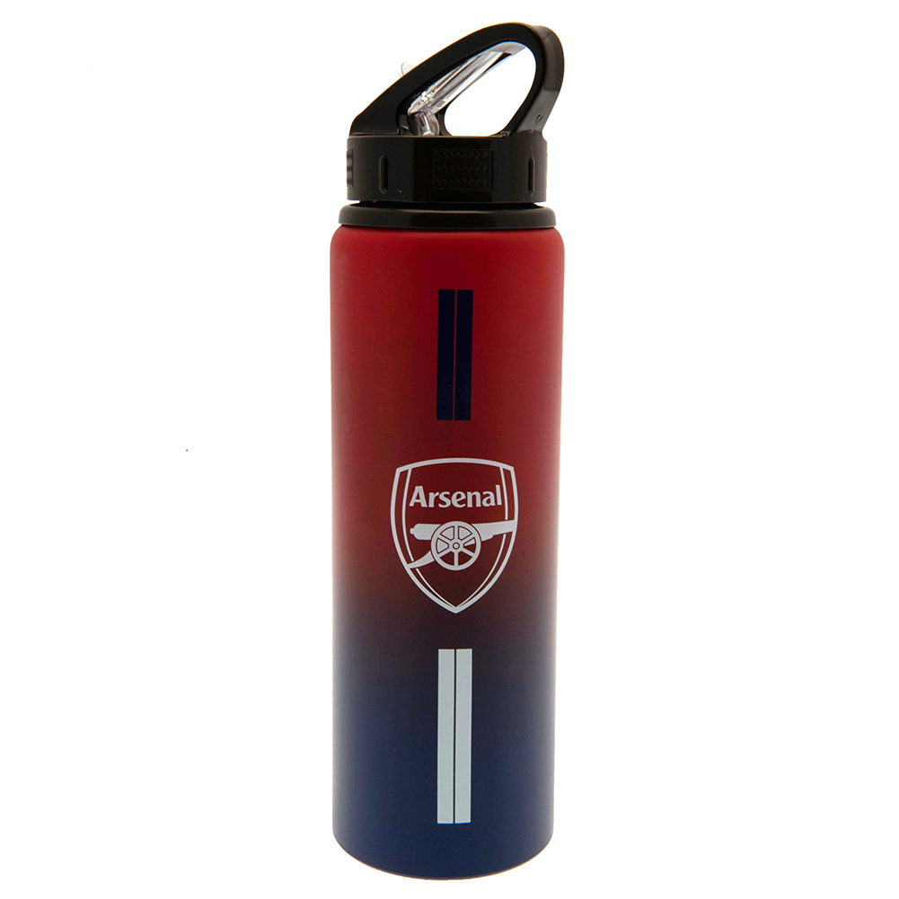 Arsenal FC 750ml Stripe Design Aluminium Drinks Bottle