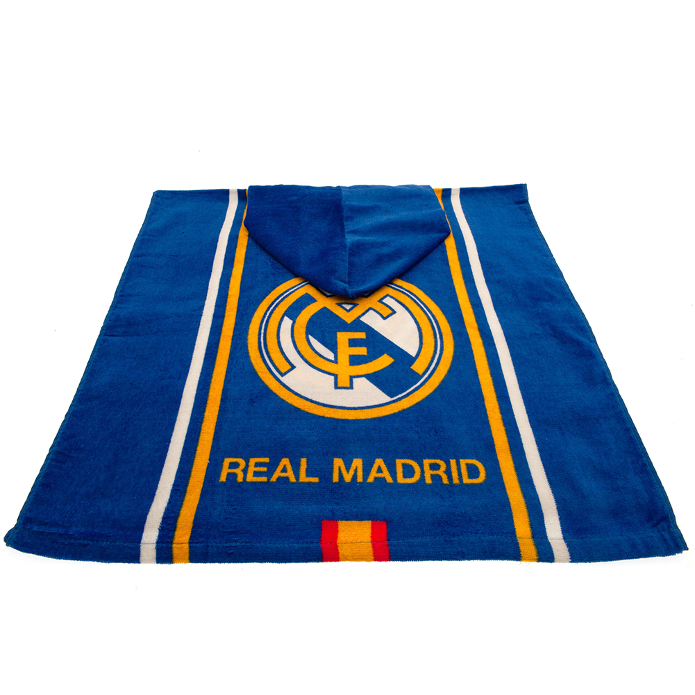 Real Madrid CF Kids Hooded Poncho Towel - Image 2