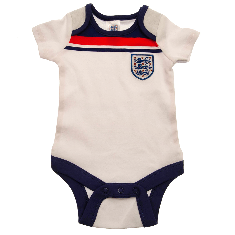 England FA 12-18 Months 2 Pack Retro 82 Bodysuit - Image 2