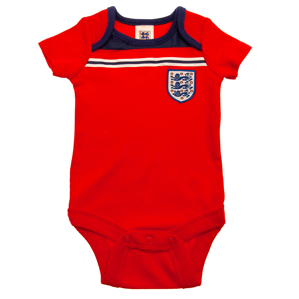 England FA 12-18 Months 2 Pack Retro 82 Bodysuit - Image 3