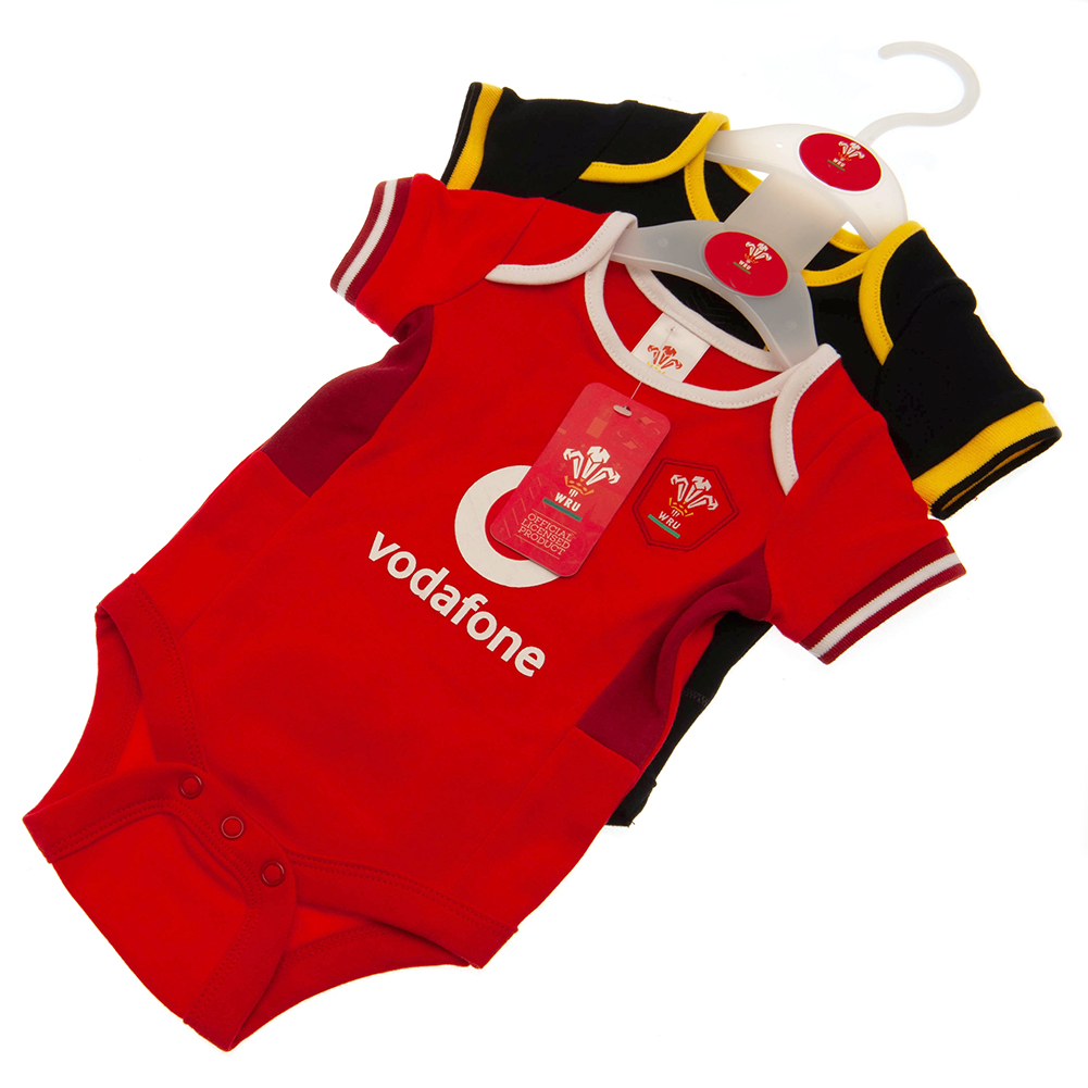 Wales RU 12/18 Months 2 Pack Bodysuit - Image 5