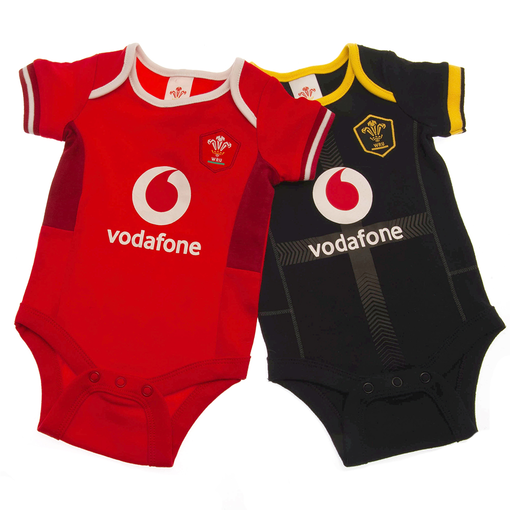Wales RU 12/18 Months 2 Pack Bodysuit