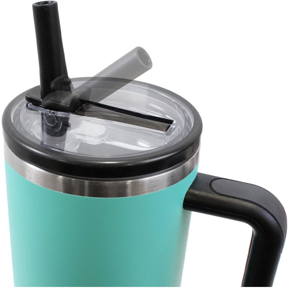 Real Madrid CF 40oz Mint Green Thermal Tumbler - Image 2