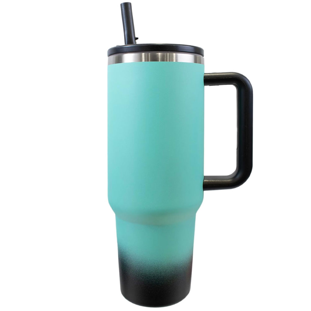 Real Madrid CF 40oz Mint Green Thermal Tumbler - Image 3