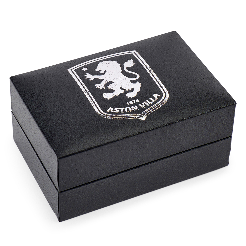 Aston Villa FC Silver Plated Crest Cufflinks - Image 4