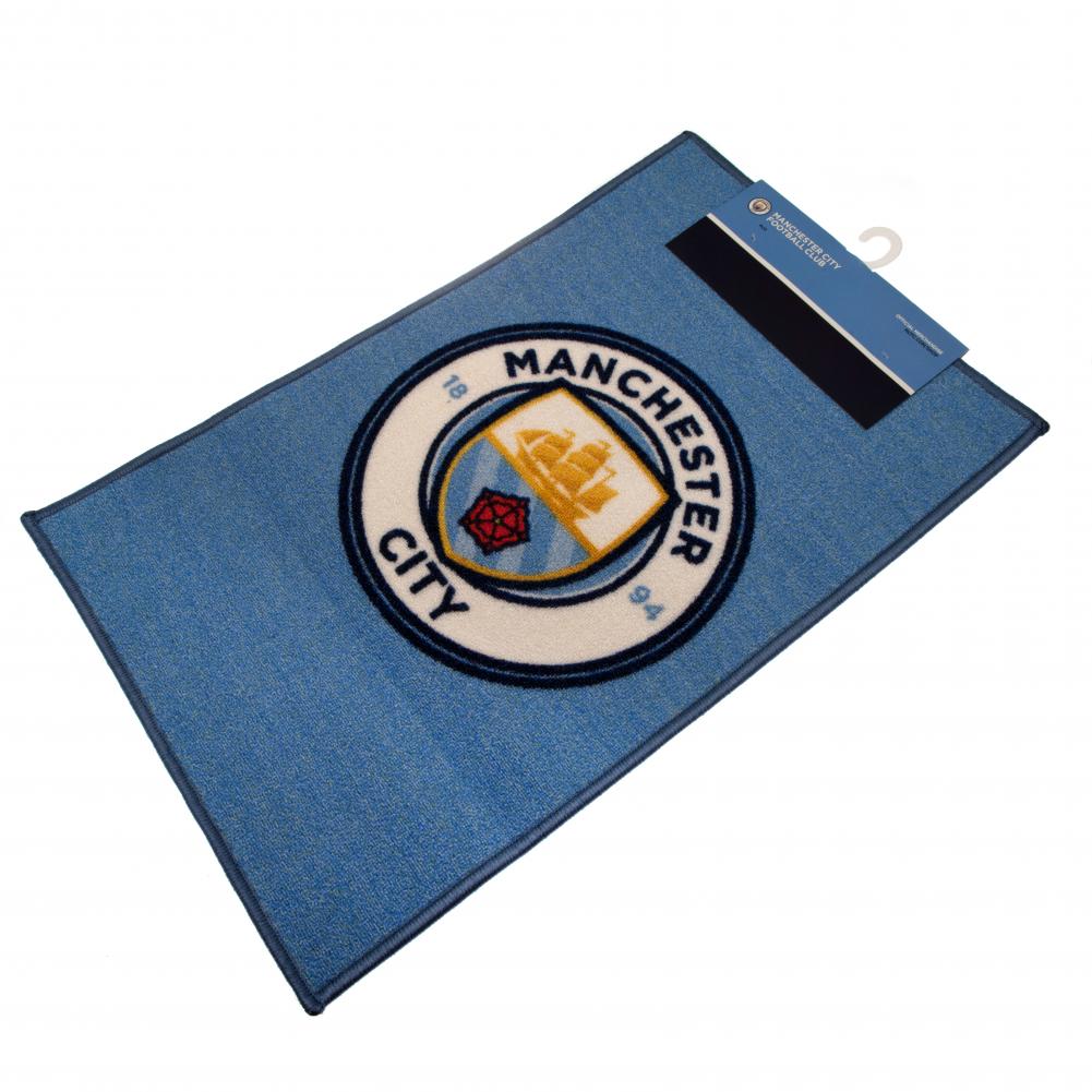 Manchester City FC Crest Non Slip Bedroom Rug - Image 3