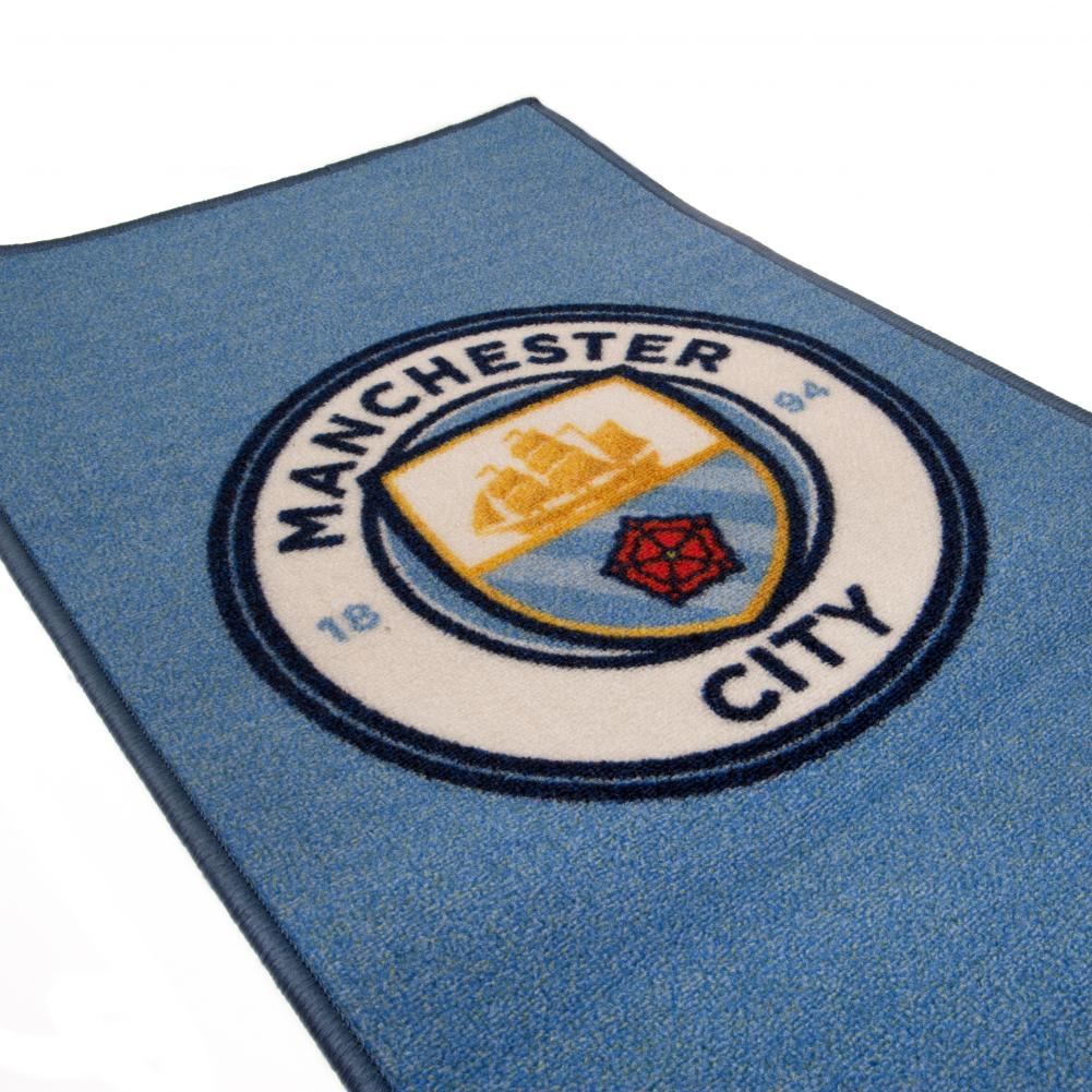 Manchester City FC Crest Non Slip Bedroom Rug