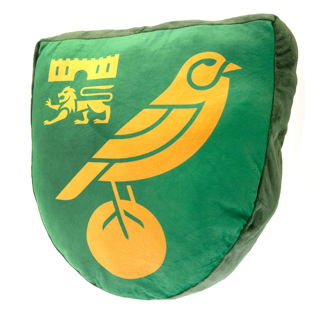 Norwich City FC Crest Shaped Cushion