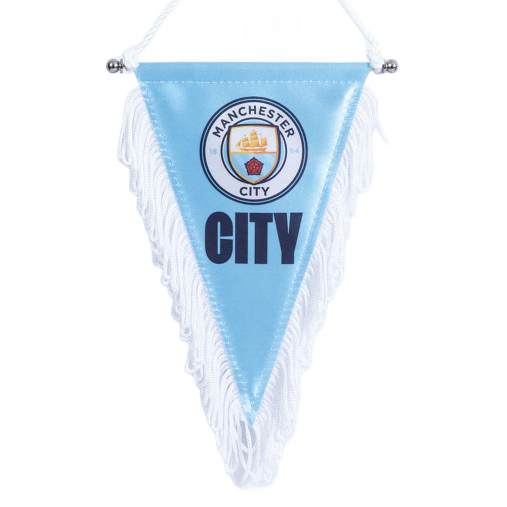 Manchester City FC Crest Triangular Mini Pennant