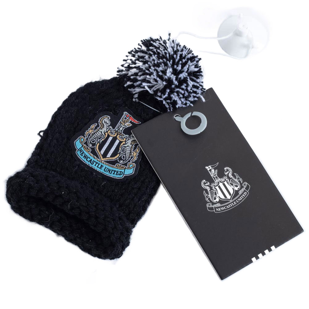 Newcastle United FC Mini Hanging Bobble Hat - Image 3