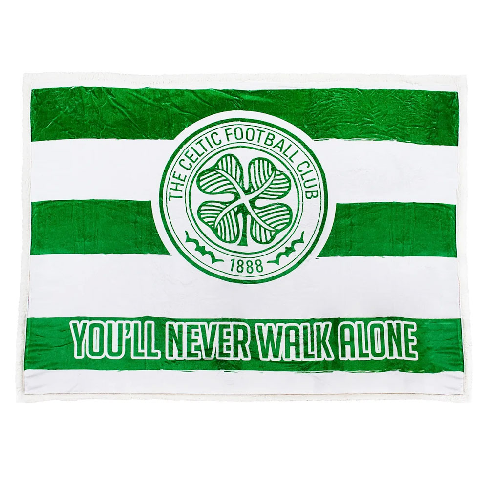 Celtic FC Crest Sherpa Fleece Blanket