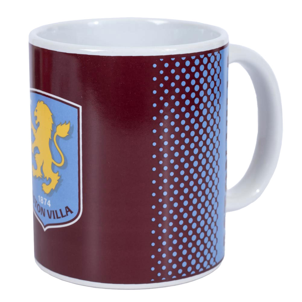 Aston Villa FC 315ml Fade Design Coffee Mug - Image 3