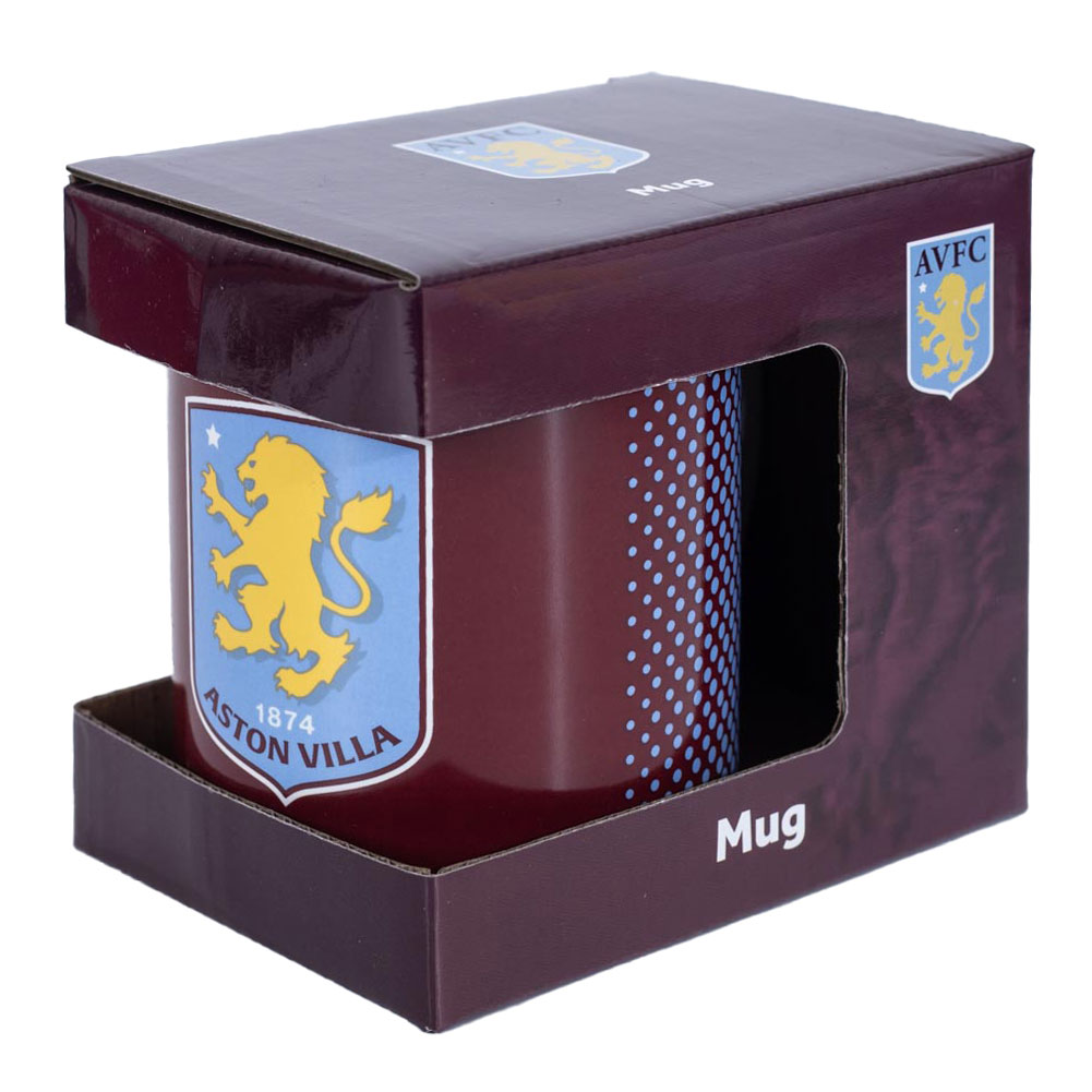Aston Villa FC 315ml Fade Design Coffee Mug - Image 5