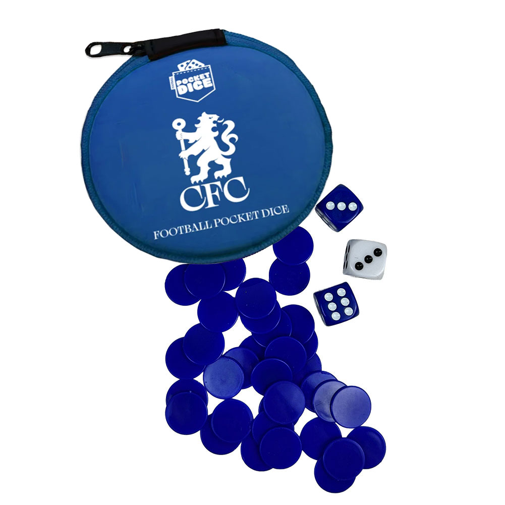 Chelsea FC Travel Pocket Dice Game