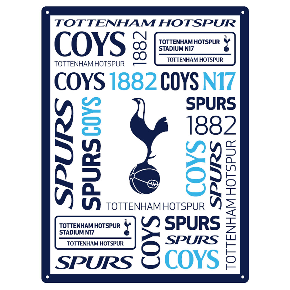 Tottenham Hotspur FC Large Montage Metal Wall Sign