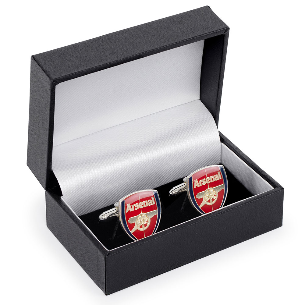 Arsenal FC Full Colour Crest Cufflinks - Image 2