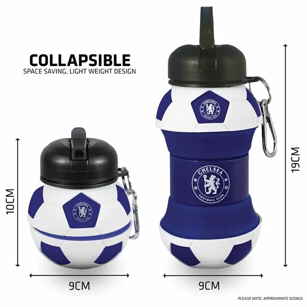 Chelsea FC 550ml Collapsible Football Drinks Bottle - Image 4