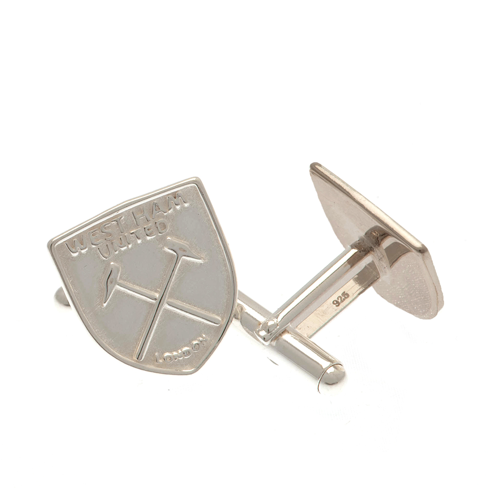 West Ham United FC Sterling Silver Hammers Crest Cufflinks