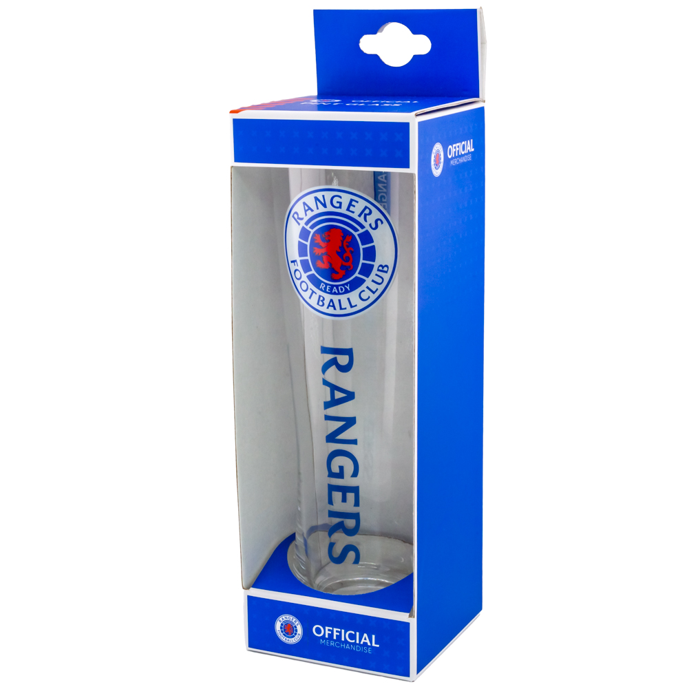Rangers FC 570ml Tall Beer Glass - Image 3
