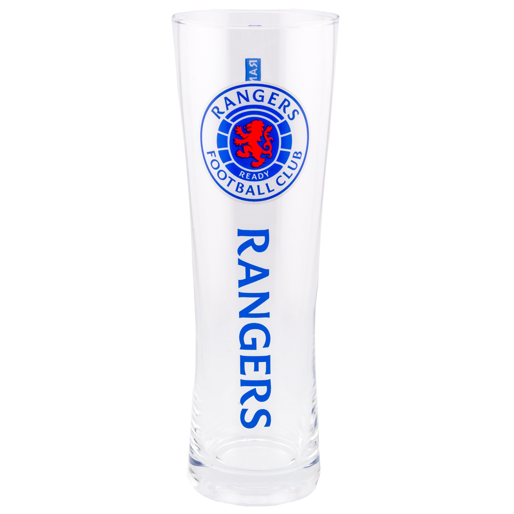 Rangers FC 570ml Tall Beer Glass