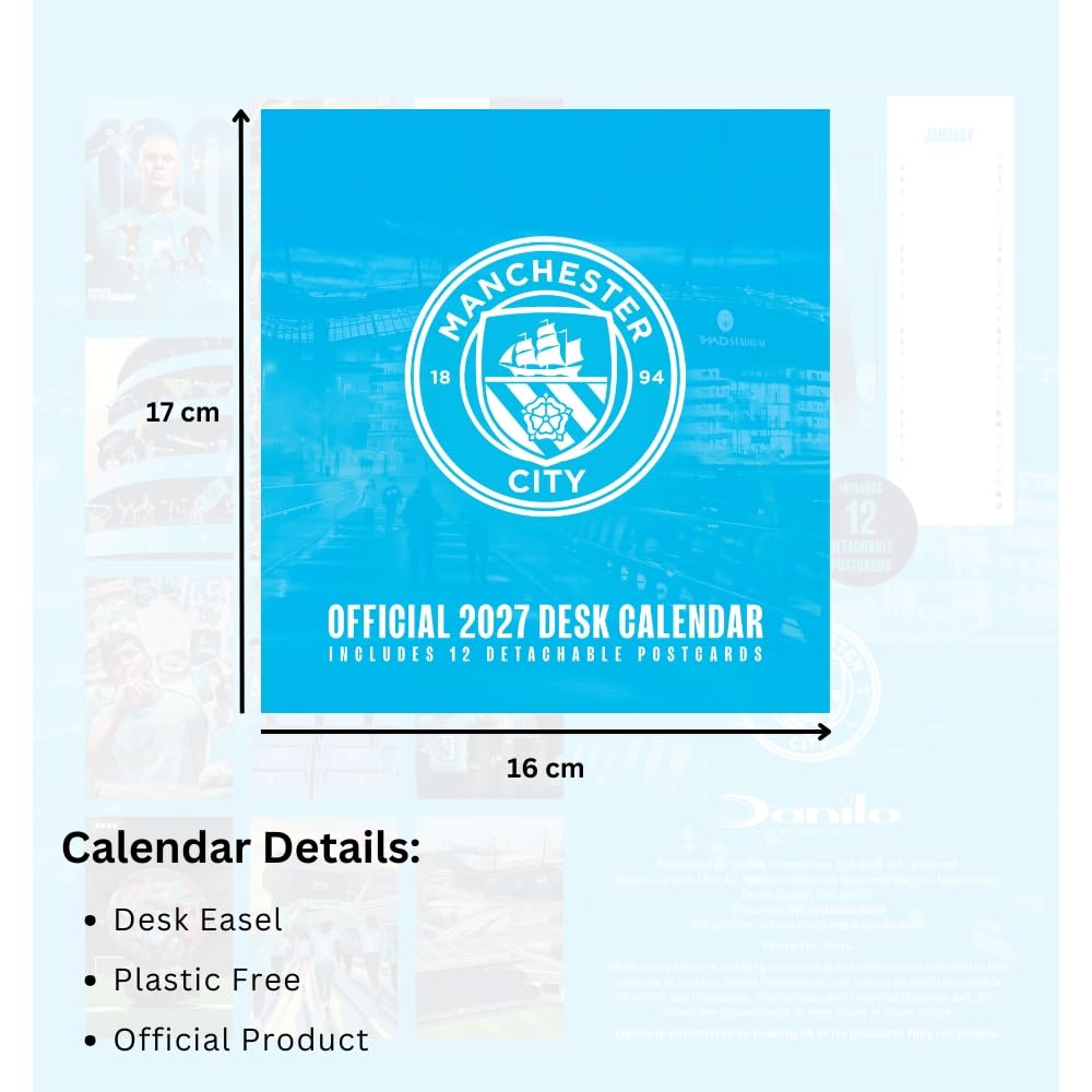 Manchester City FC 2027 Desktop Calendar - Image 4