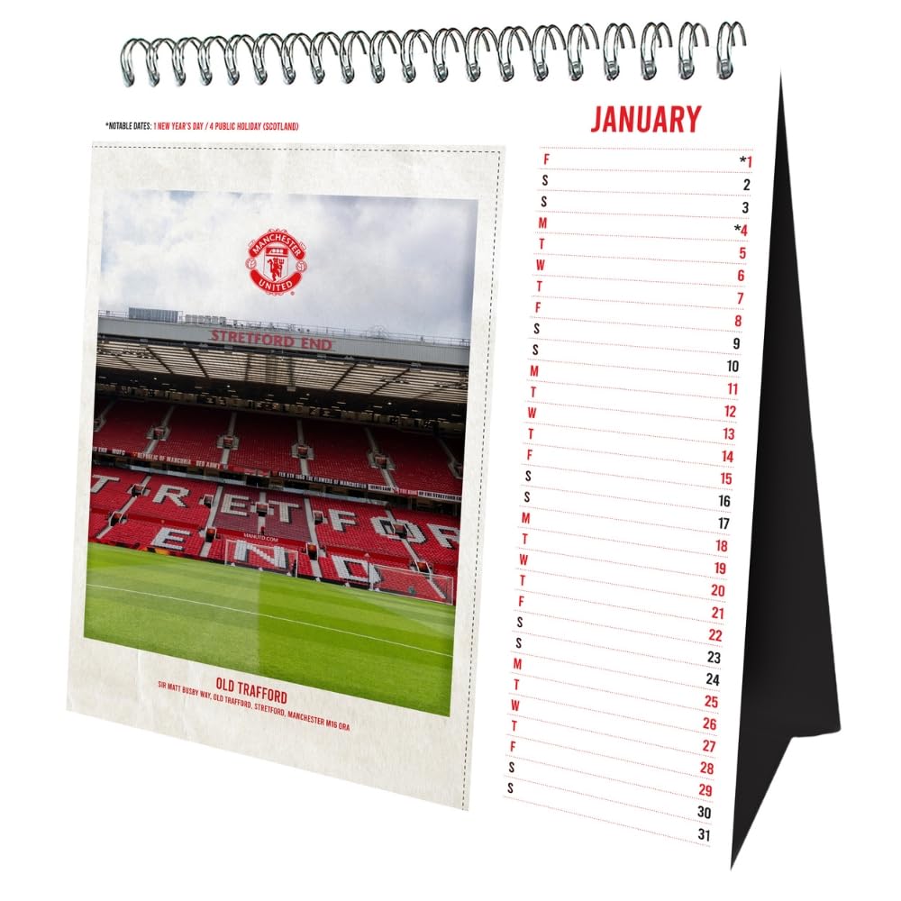 Manchester United FC 2027 Desktop Calendar - Image 2