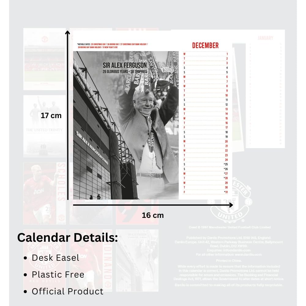 Manchester United FC 2027 Desktop Calendar - Image 4