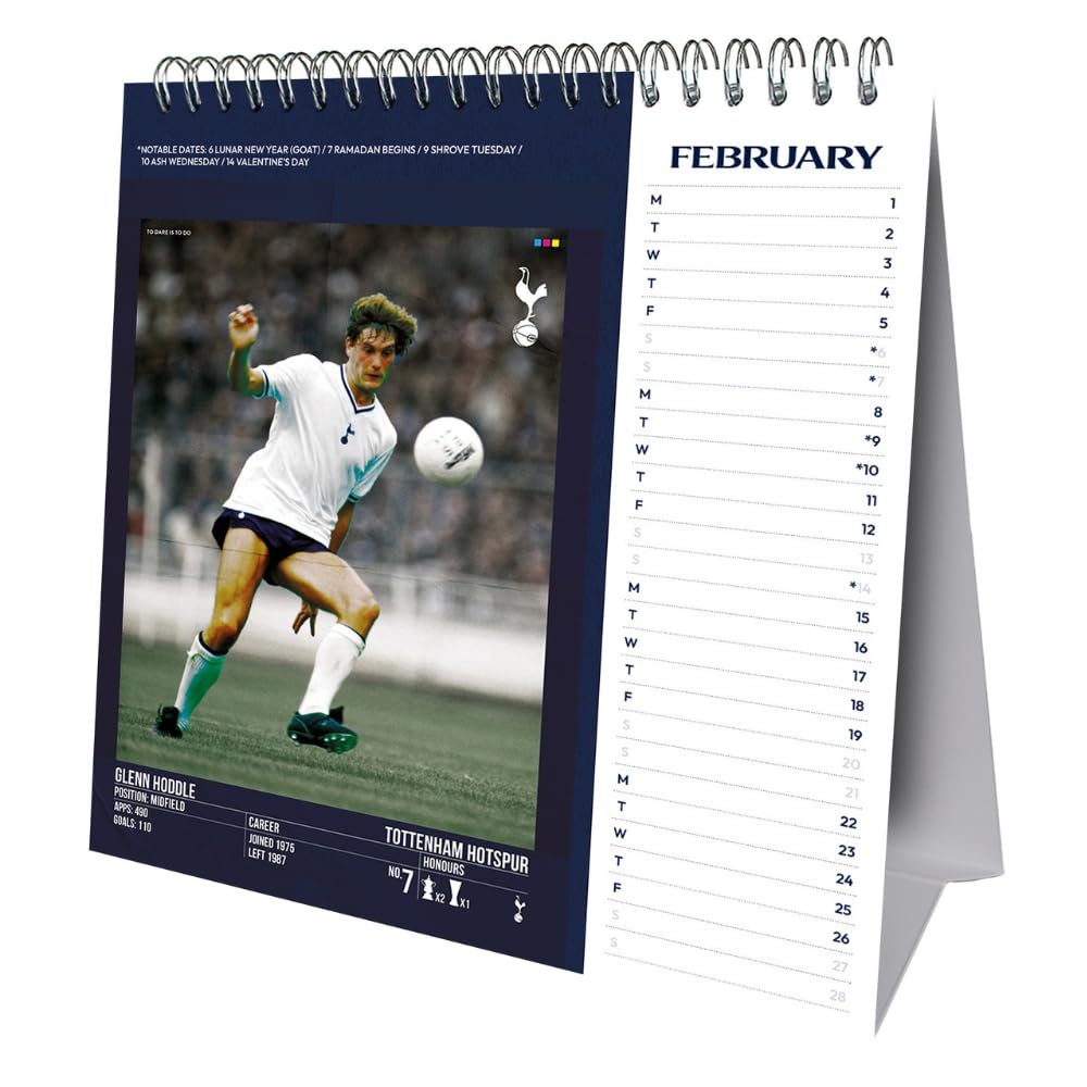 Tottenham Hotspur FC 2027 Desktop Calendar - Image 2