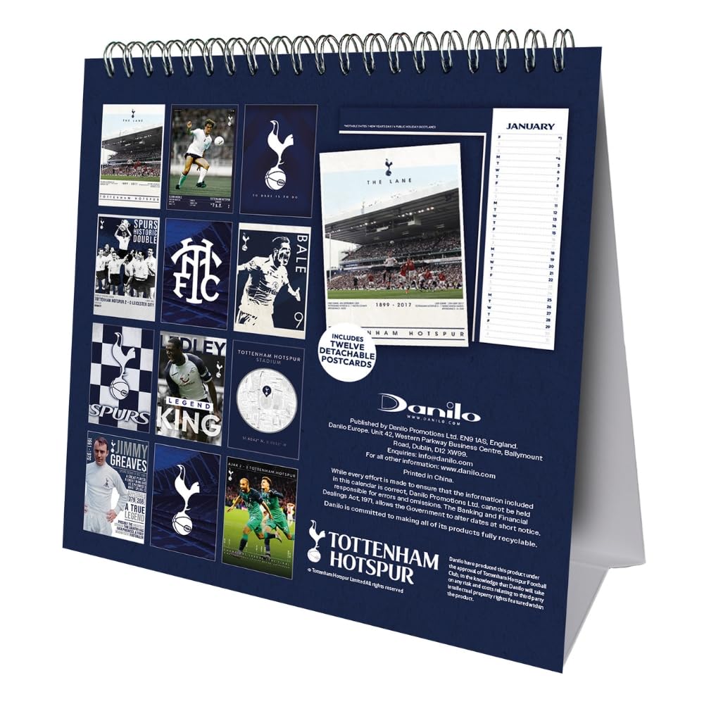 Tottenham Hotspur FC 2027 Desktop Calendar - Image 3