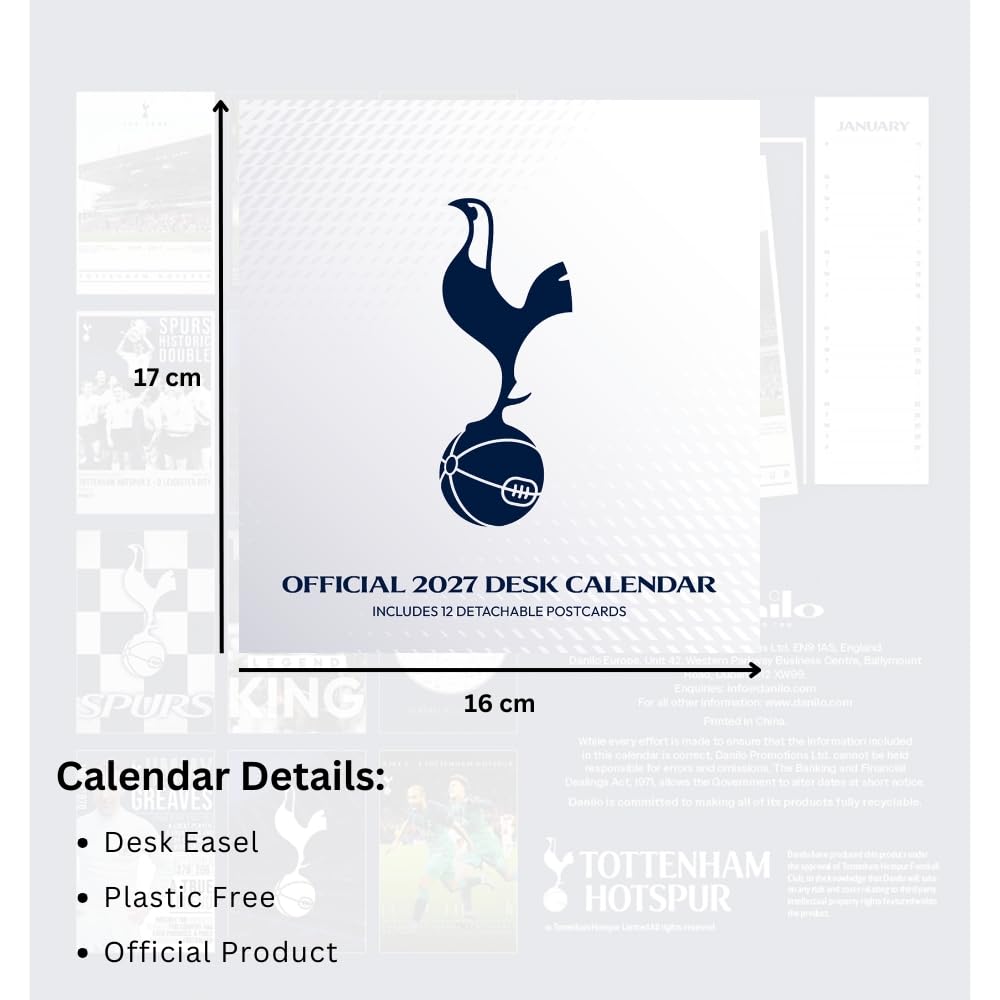 Tottenham Hotspur FC 2027 Desktop Calendar - Image 4