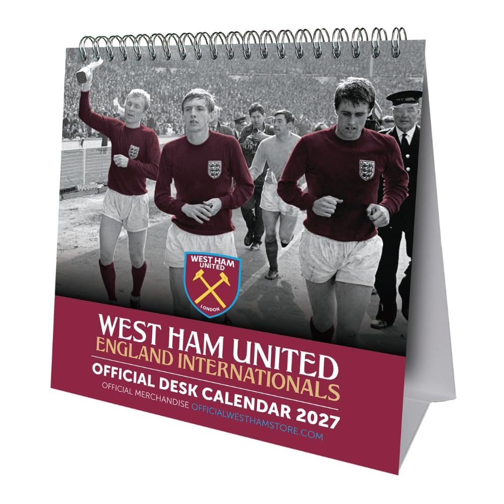 West Ham United FC 2027 Desktop Calendar